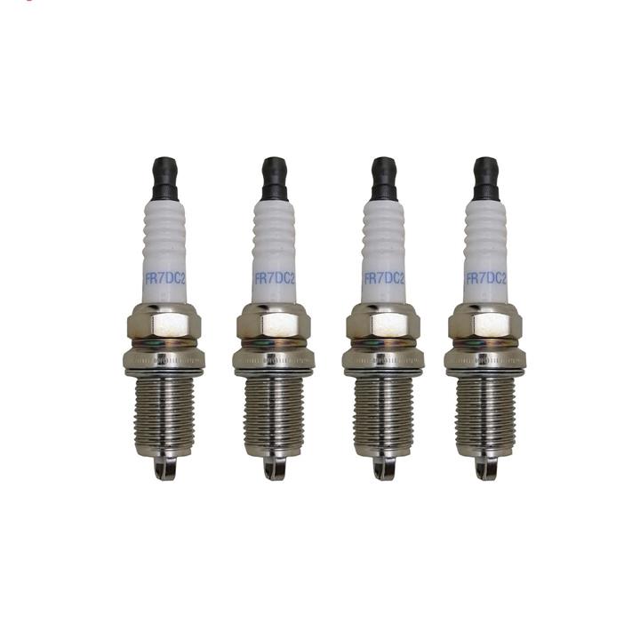 شمع خودرو شمع نور مدل  FR7DC2 بسته 4 عددی Nour FR7DC2 Spark Plugs